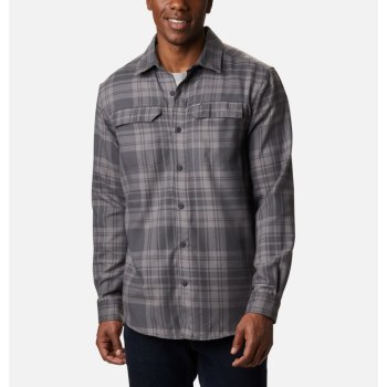 Columbia Silver Ridge 2.0 Flannel Big, Camisa Grises Oscuro Para Hombre | 982314-QFL